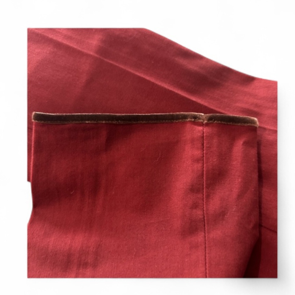 🔥 NWOT PAMELA HENAON Burgundy Women's Trousers - Fall transition - size 6 - Picture 6 of 6